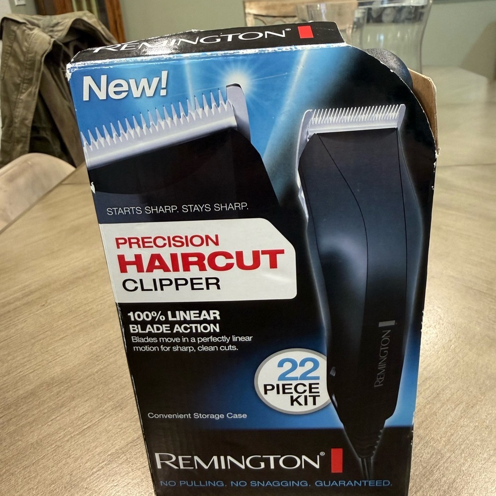 Precision Haircut Clipper 22 Piece Kit Storage Case 100% Linear Blade Action